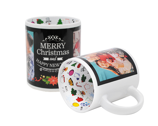 Tazza natalizia personalizzata con foto