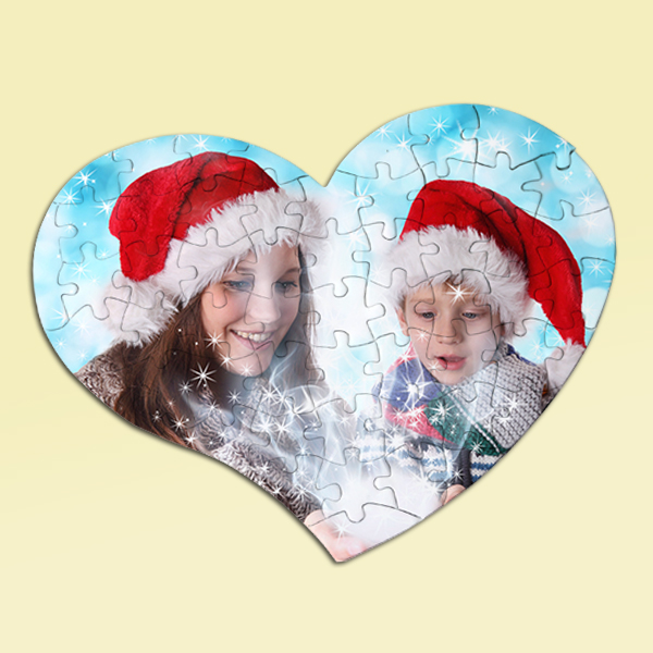 Puzzle magnetico cuore come regalo di Natale