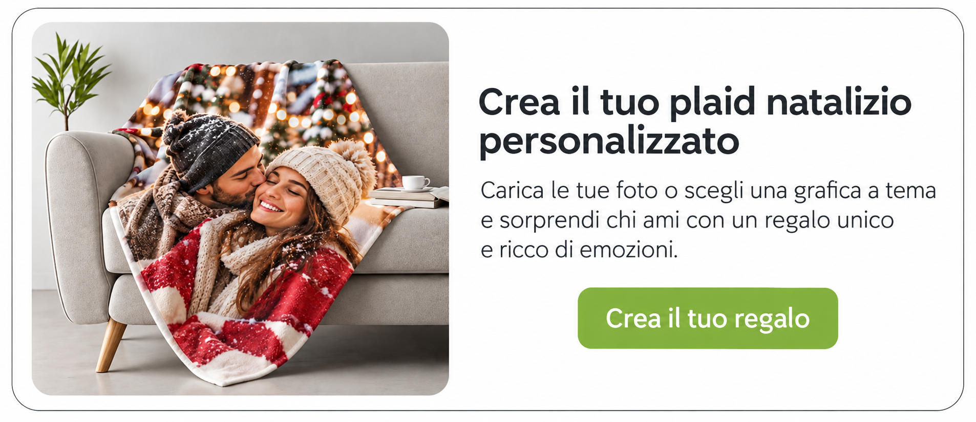 regala coperta personalizzata per natale