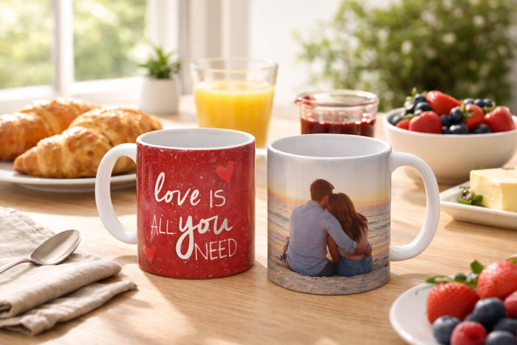 Tazze personalizzate con foto per colazione: regalo San Valentino 2026.