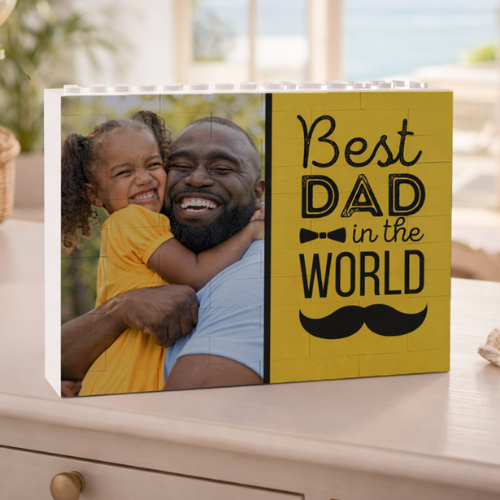 puzzle in mattoncini per la festa del papà