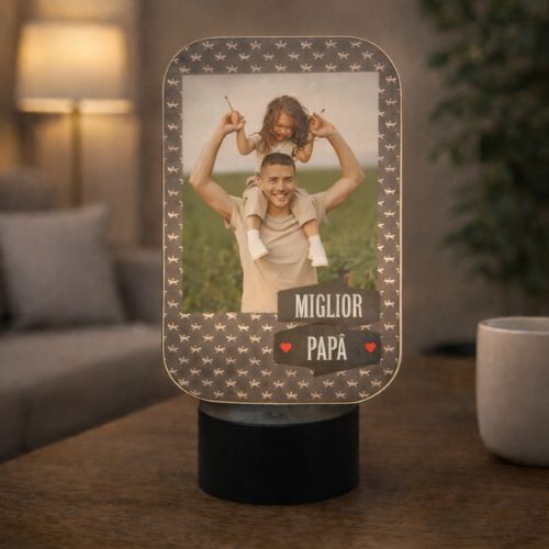 lampada personalizzata led per la festa del papà
