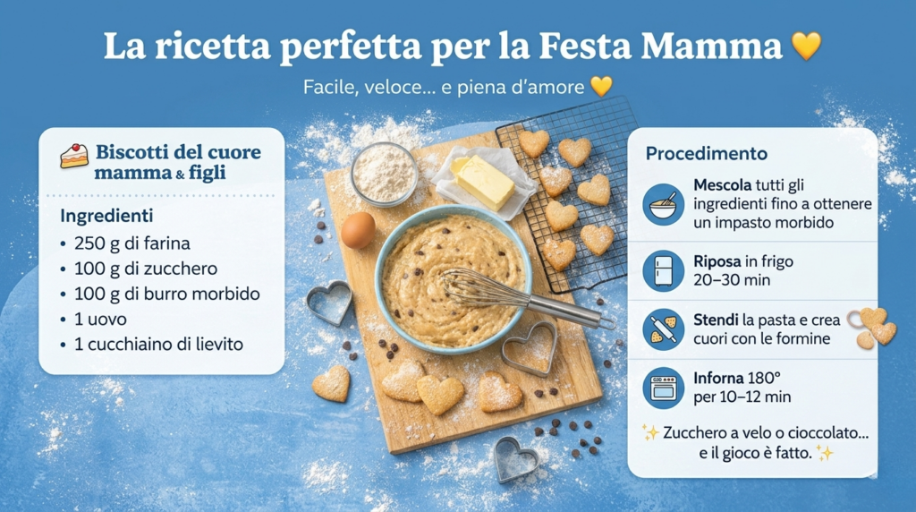 impasto biscotti festa della mamma ingredienti preparazione