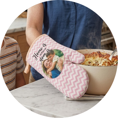 guanto forno personalizzato per la festa della mamma