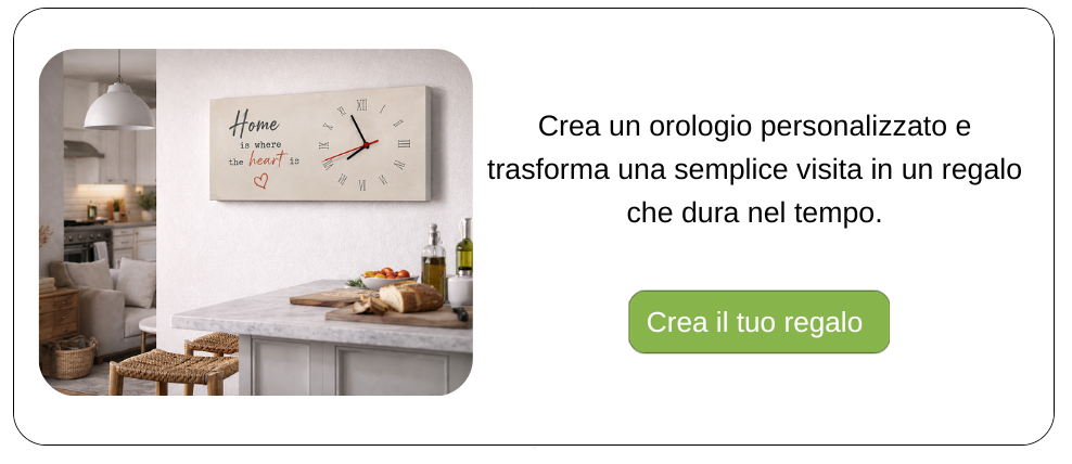 orologio da parete regalo di ringraziamento per invito a casa